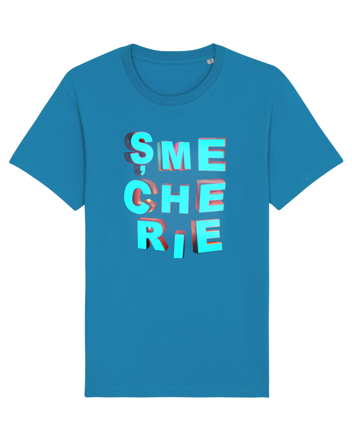 Tricou mânecă scurtă Unisex Rocker Azur