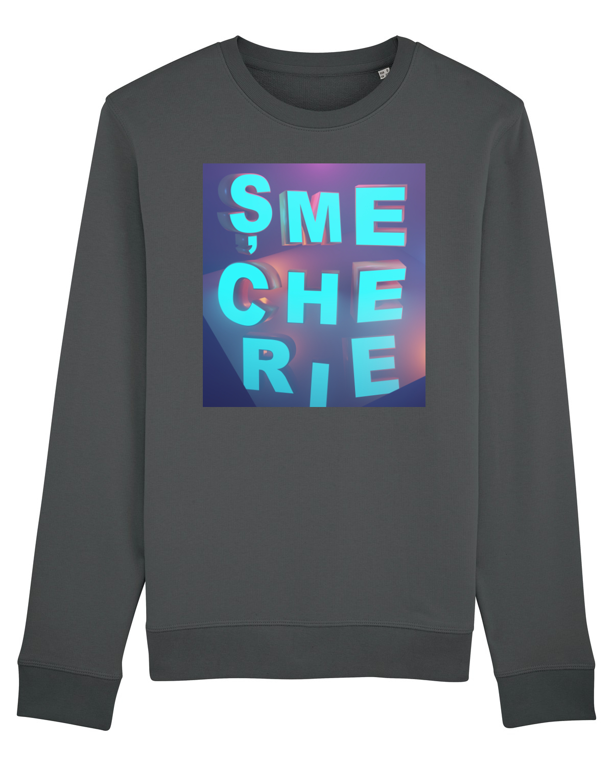 Bluză mânecă lungă Unisex Rise Anthracite