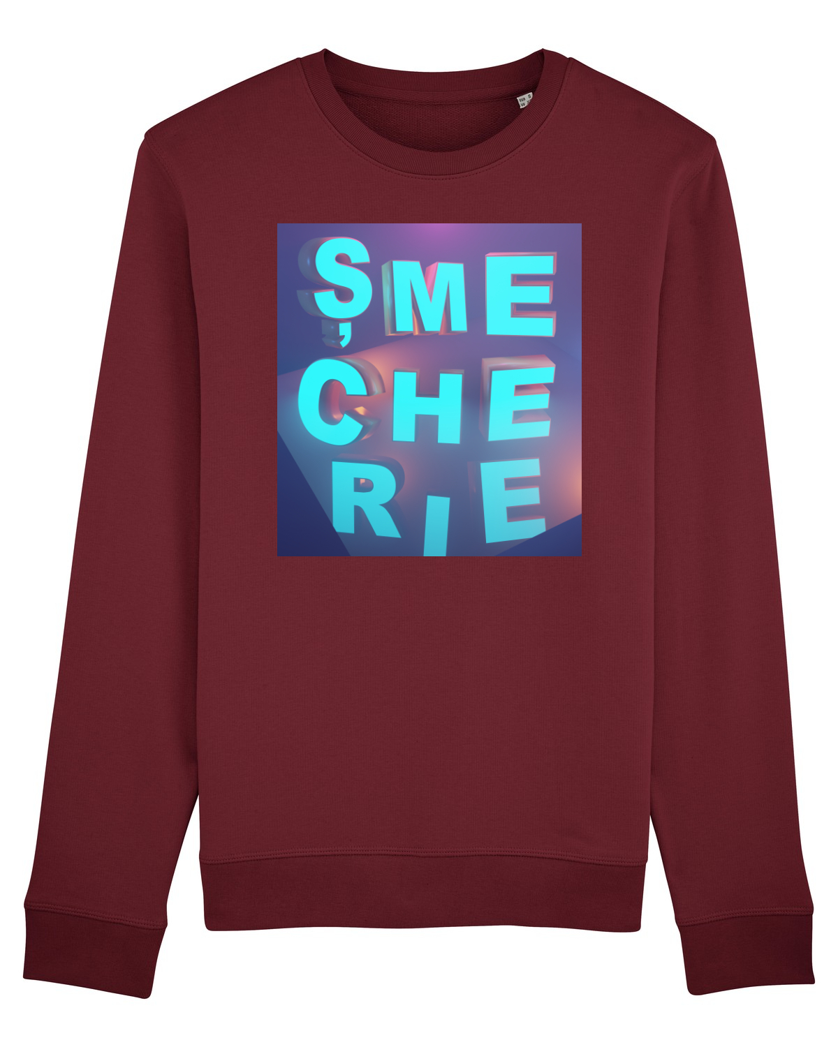 Bluză mânecă lungă Unisex Rise Burgundy