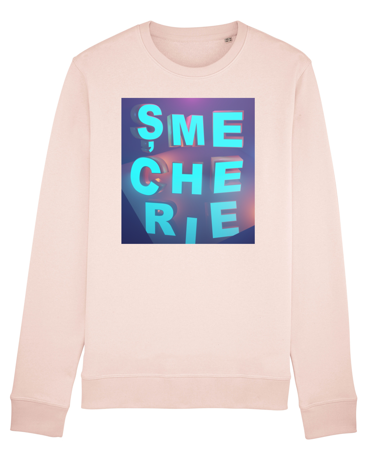 Bluză mânecă lungă Unisex Rise Candy Pink
