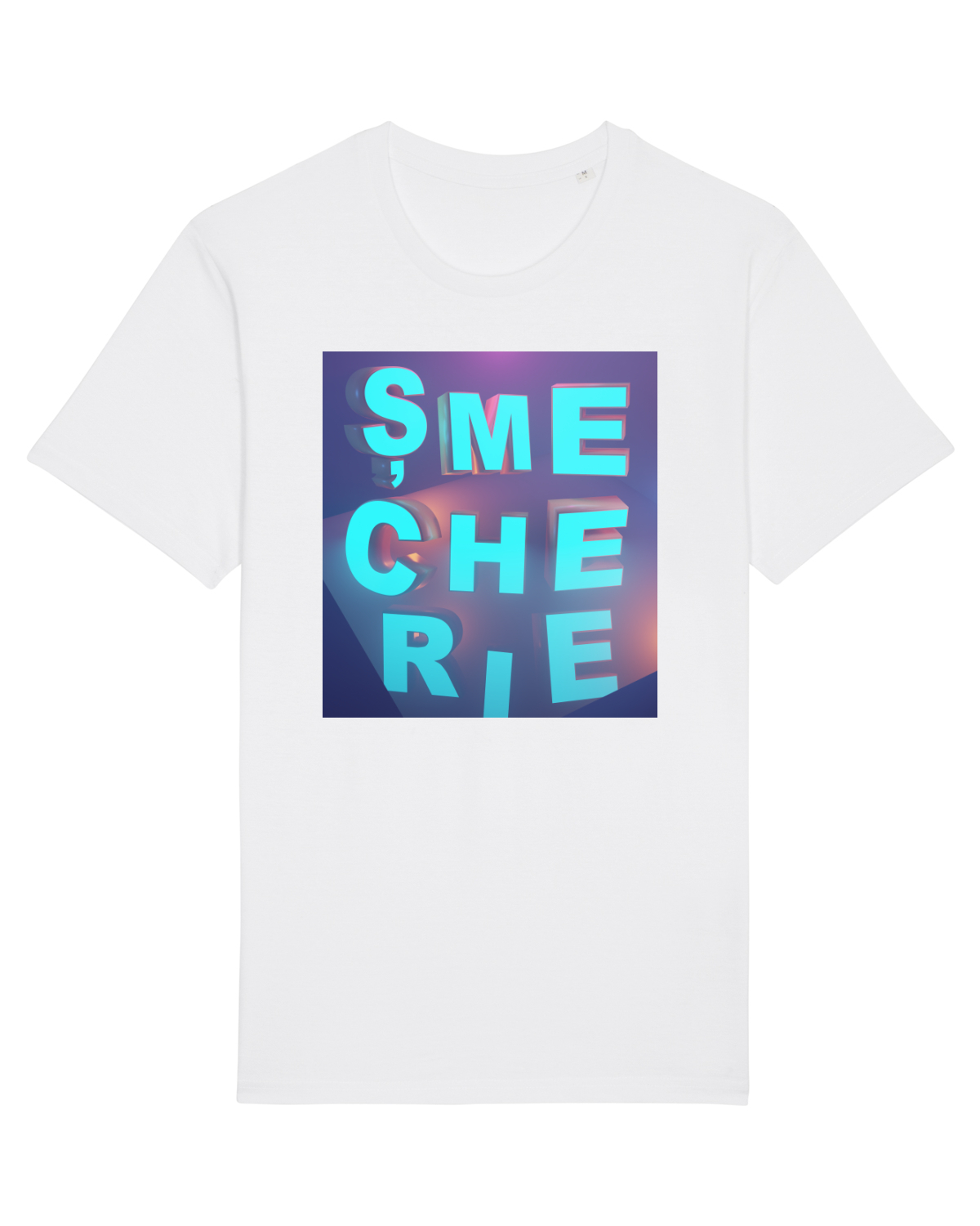 Tricou mânecă scurtă Unisex Rocker White