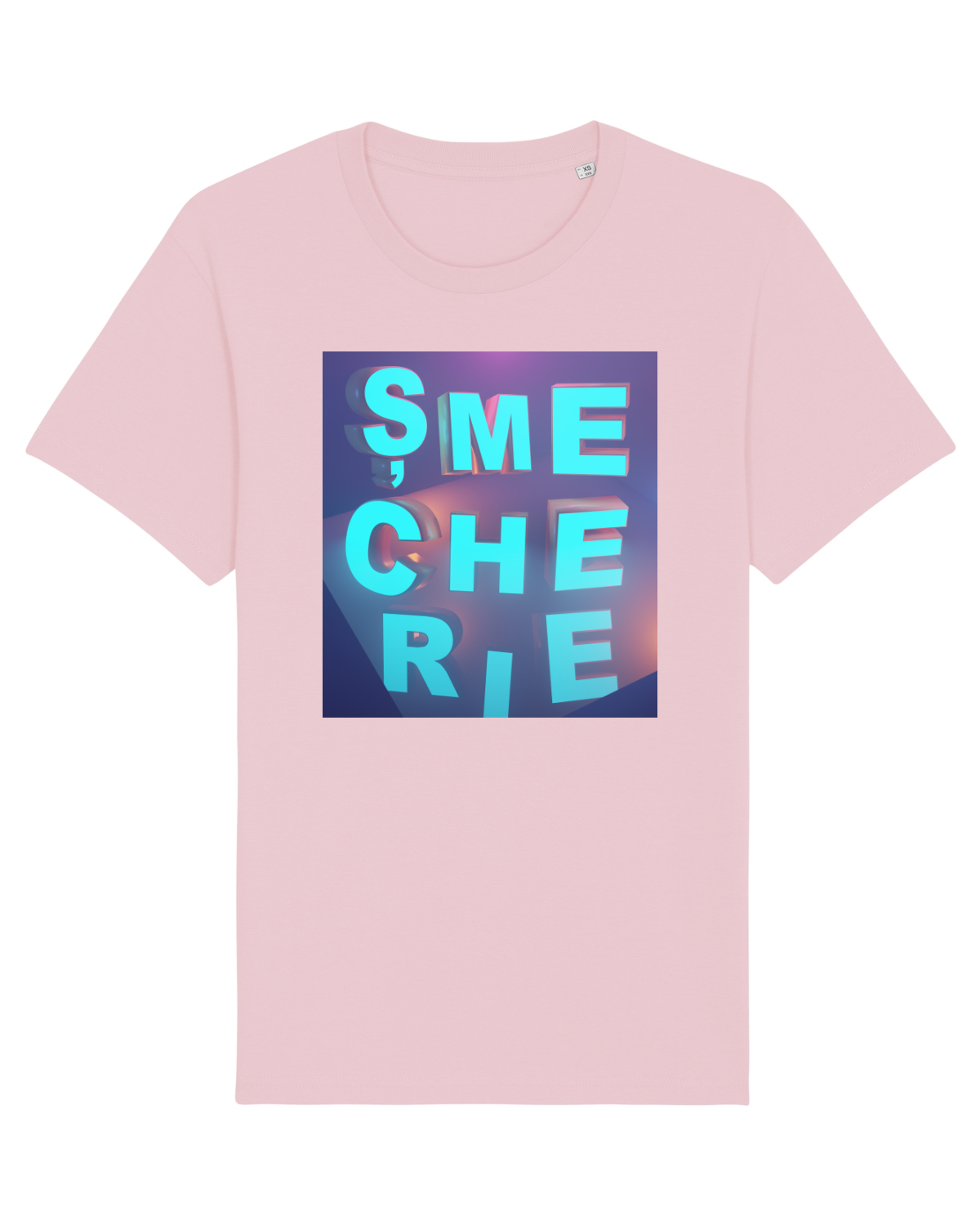 Tricou mânecă scurtă Unisex Rocker Cotton Pink