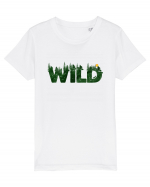 Wild - forest, wolf howling at moon Tricou mânecă scurtă  Copii Mini Creator