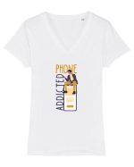 Dependent de Telefon Tricou mânecă scurtă guler V Damă Evoker