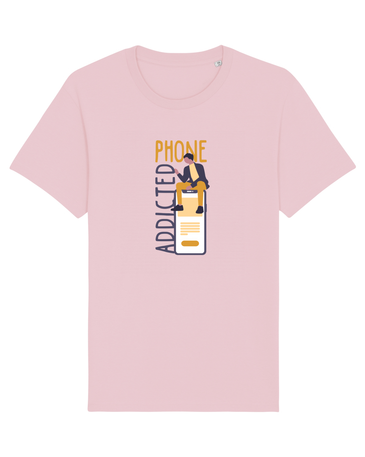 Tricou mânecă scurtă Unisex Rocker Cotton Pink