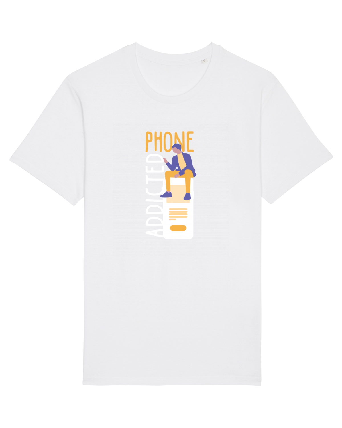 Tricou mânecă scurtă Unisex Rocker White