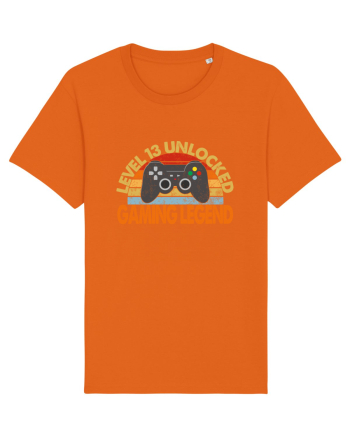Level 13 Unlocked Gaming Legend Bright Orange