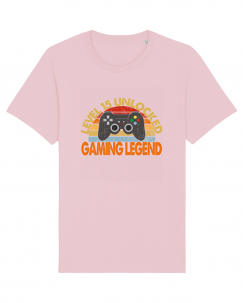 Level 15 Unlocked Gaming Legend Cotton Pink