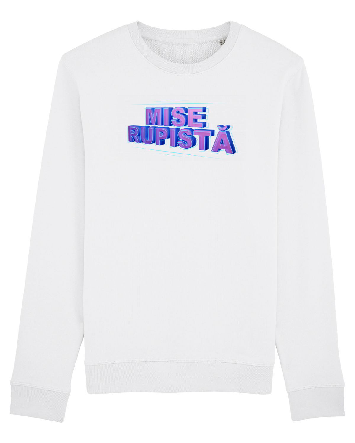 Bluză mânecă lungă Unisex Rise White
