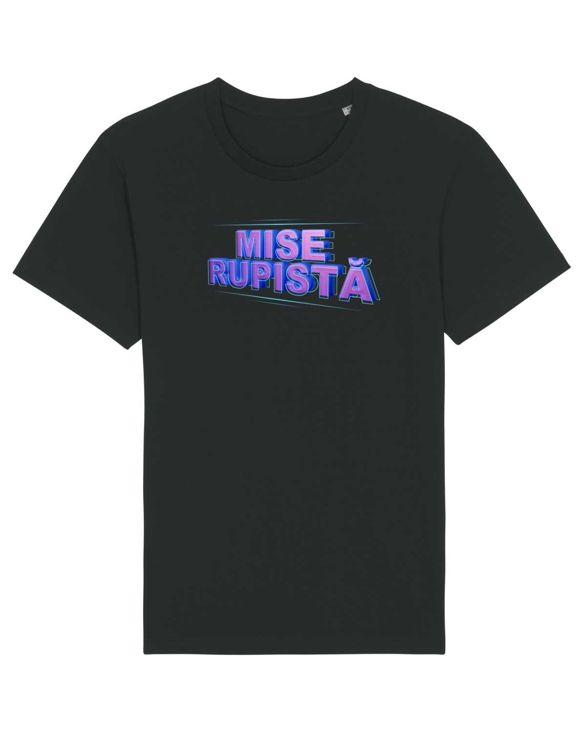 Tricou mânecă scurtă Unisex Rocker Black