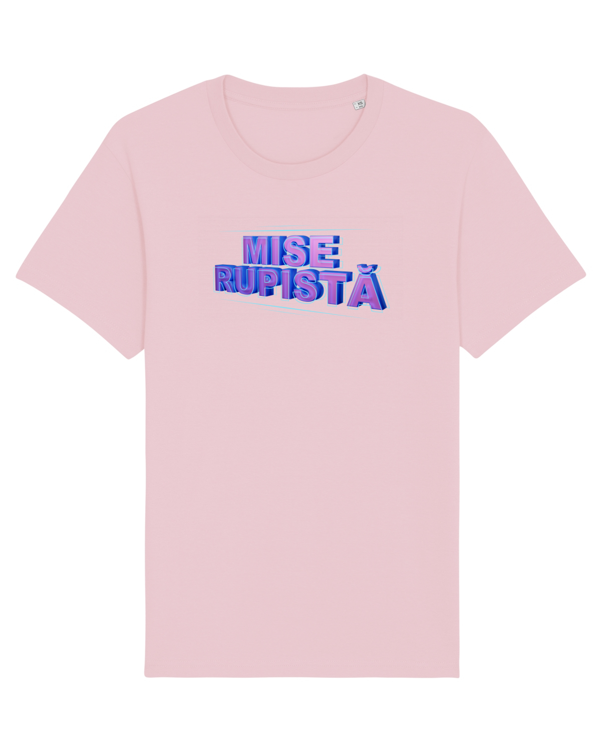 Tricou mânecă scurtă Unisex Rocker Cotton Pink