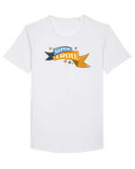 Supererou Tricou mânecă scurtă guler larg Bărbat Skater