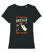 My Basketball Skills Are Scary - Baschet de Halloween Tricou mânecă scurtă guler larg fitted Damă Expresser