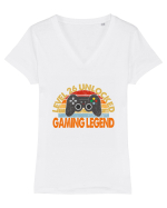Level 26 Unlocked Gaming Legend Tricou mânecă scurtă guler V Damă Evoker