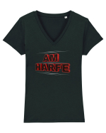 Am harfe Tricou mânecă scurtă guler V Damă Evoker