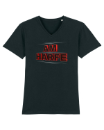 Am harfe Tricou mânecă scurtă guler V Bărbat Presenter