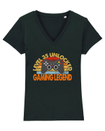 Level 35 Unlocked Gaming Legend Tricou mânecă scurtă guler V Damă Evoker