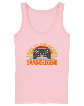 Level 43 Unlocked Gaming Legend Cotton Pink