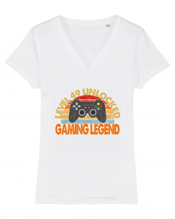 Level 49 Unlocked Gaming Legend White