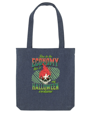 Costum de Halloween - Craniu în flăcări Midnight Blue