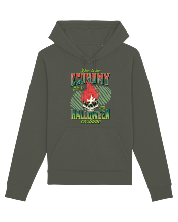 Costum de Halloween - Craniu în flăcări Khaki
