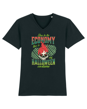 Costum de Halloween - Craniu în flăcări Black