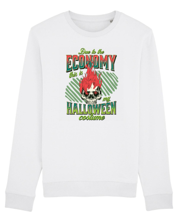 Costum de Halloween - Craniu în flăcări White