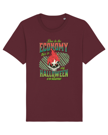 Costum de Halloween - Craniu în flăcări Burgundy