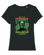 Costum de Halloween - Frankenstein Tricou mânecă scurtă guler larg fitted Damă Expresser