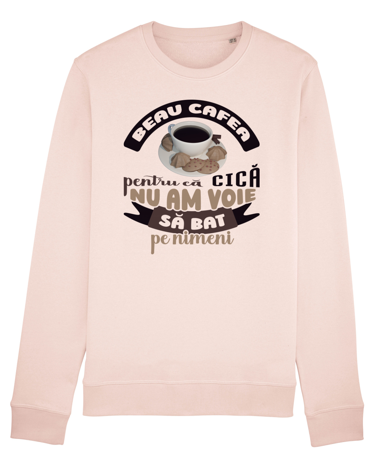 Bluză mânecă lungă Unisex Rise Candy Pink