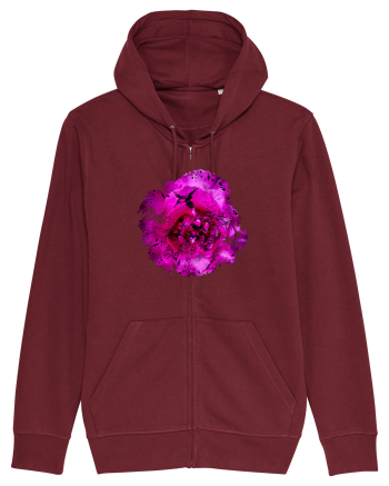 Trandafir si colibri Burgundy