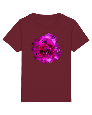 Trandafir si colibri Burgundy