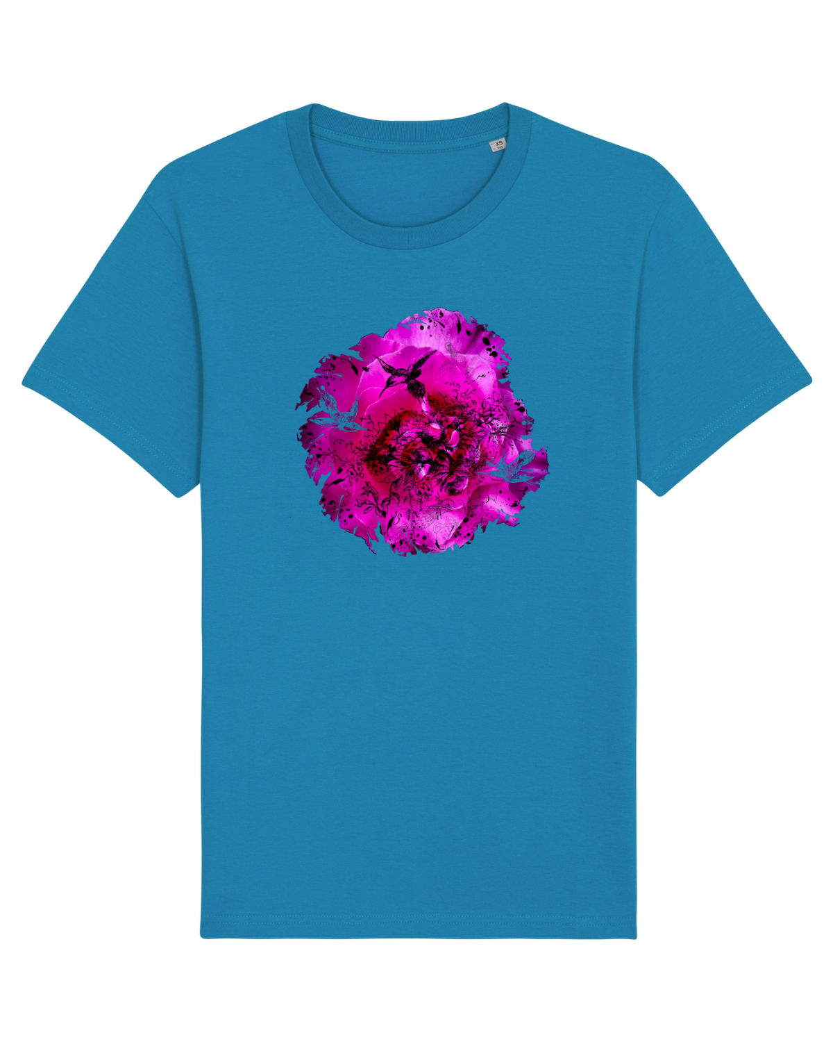 Tricou mânecă scurtă Unisex Rocker Azur