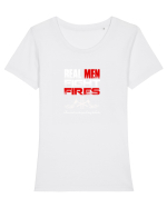 FIREFIGHTER Tricou mânecă scurtă guler larg fitted Damă Expresser