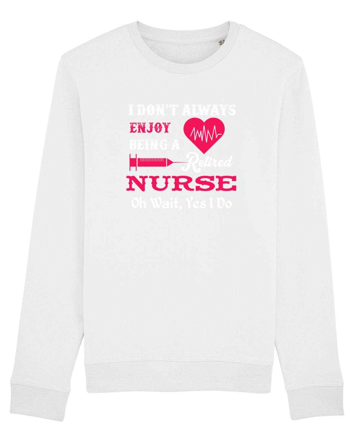 Bluză mânecă lungă Unisex Rise White