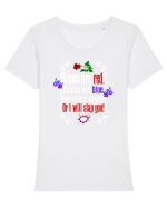 FUNNY Tricou mânecă scurtă guler larg fitted Damă Expresser