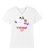 FUNNY Tricou mânecă scurtă guler V Bărbat Presenter