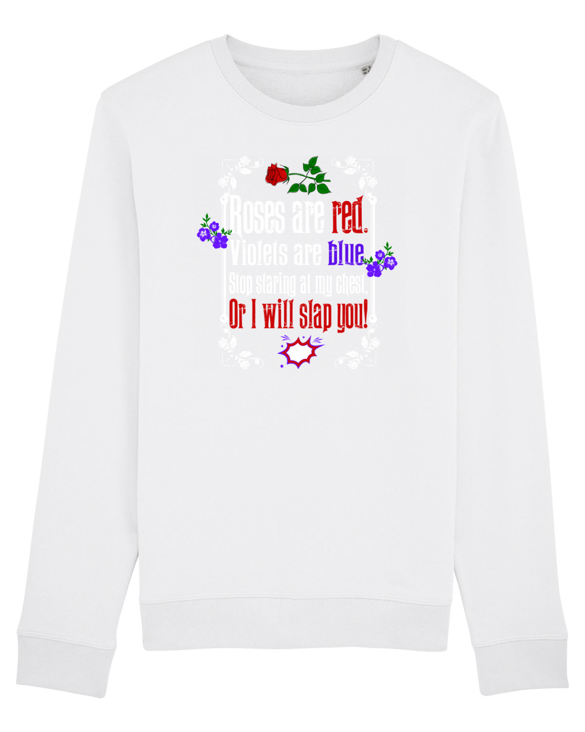Bluză mânecă lungă Unisex Rise White