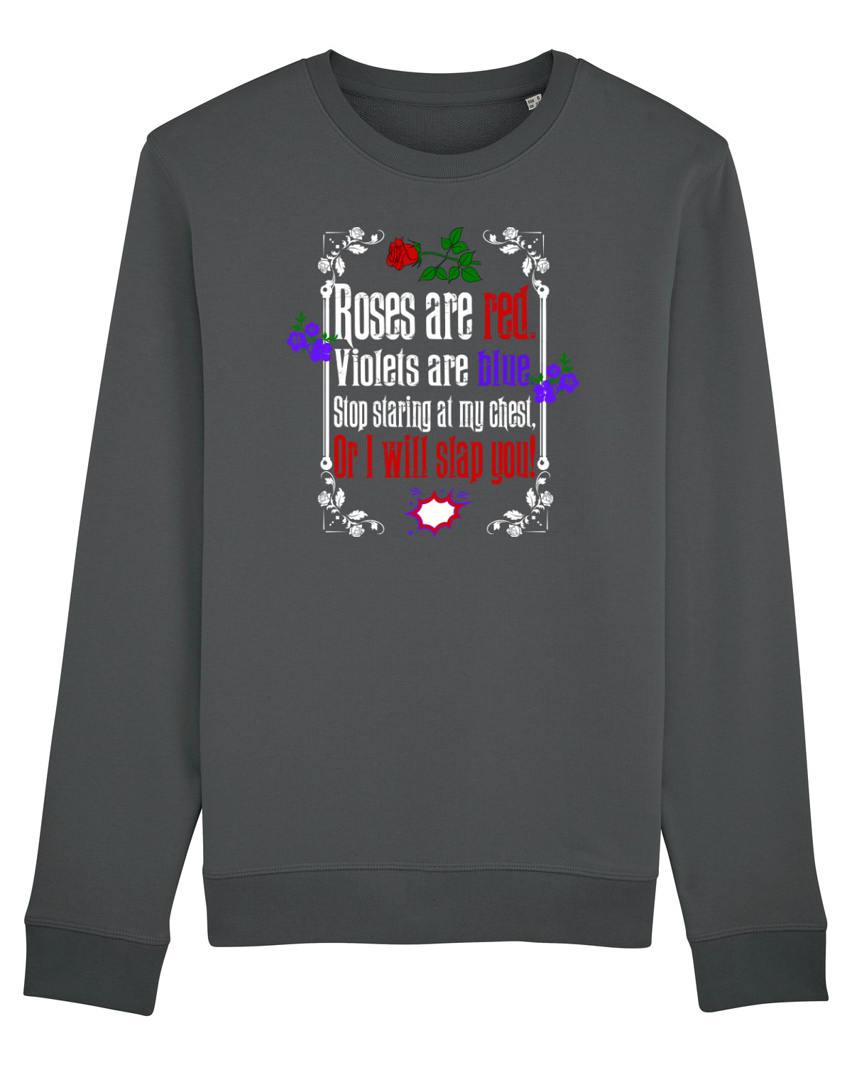 Bluză mânecă lungă Unisex Rise Anthracite