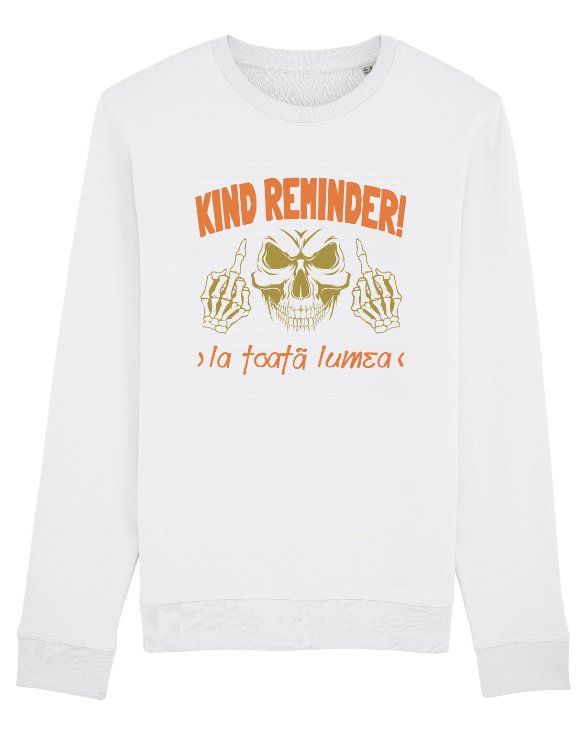 Bluză mânecă lungă Unisex Rise White