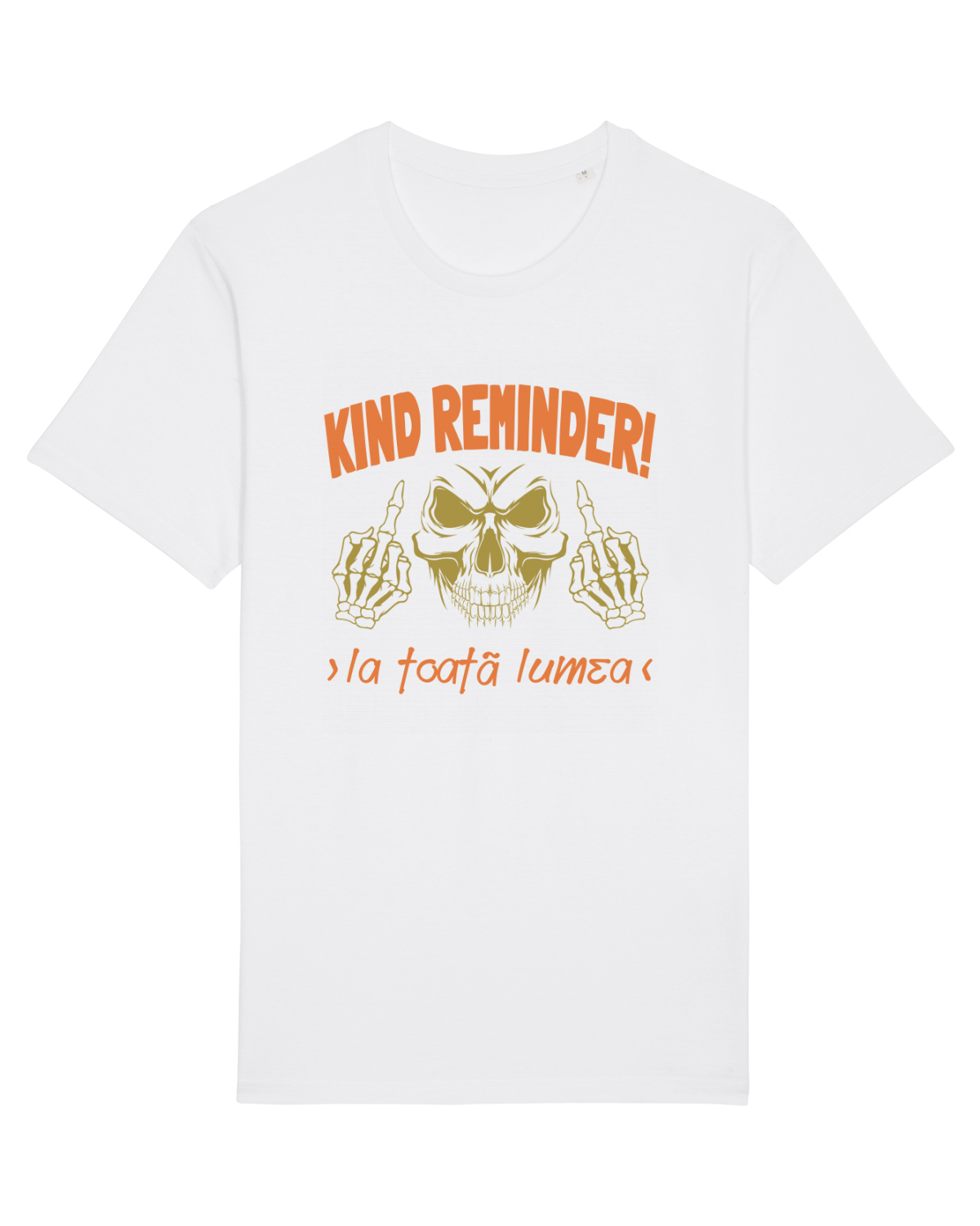 Tricou mânecă scurtă Unisex Rocker White