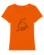 LA LA LA Tricou mânecă scurtă guler larg fitted Damă Expresser