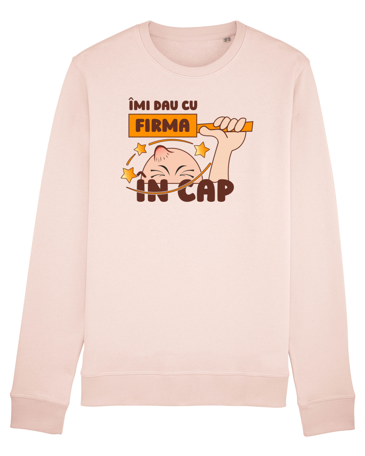 Bluză mânecă lungă Unisex Rise Candy Pink