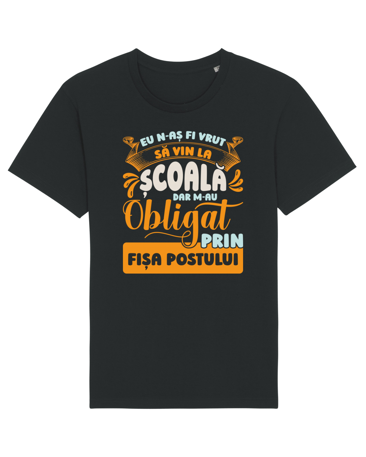 Tricou mânecă scurtă Unisex Rocker Black