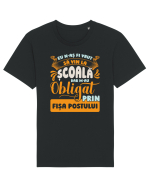 N-aș fi vrut să vin la școală Tricou mânecă scurtă Unisex Rocker