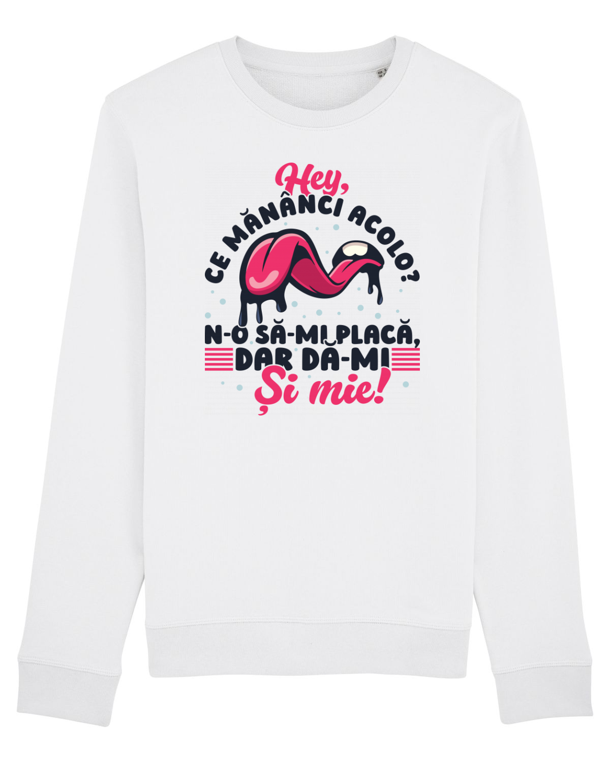 Bluză mânecă lungă Unisex Rise White