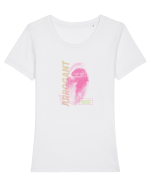 Arrogant Tricou mânecă scurtă guler larg fitted Damă Expresser