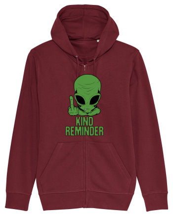 Kind Reminder Alien Style Burgundy