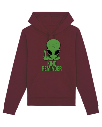 Kind Reminder Alien Style Burgundy