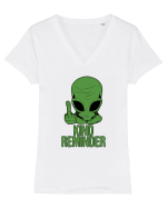Kind Reminder Alien Style Tricou mânecă scurtă guler V Damă Evoker